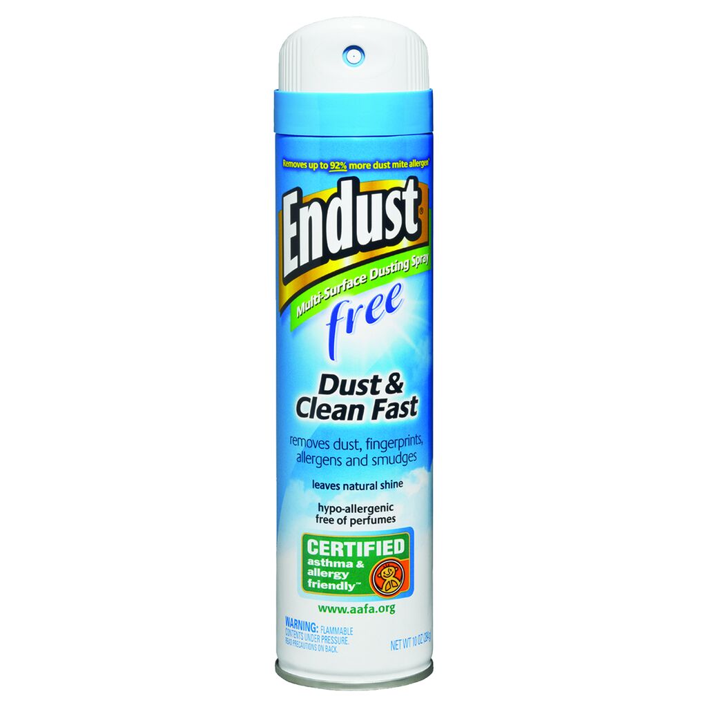 Endust® Free Hypo-Allergenic Dusting & Cleaning Spray, 10oz, 6/CT