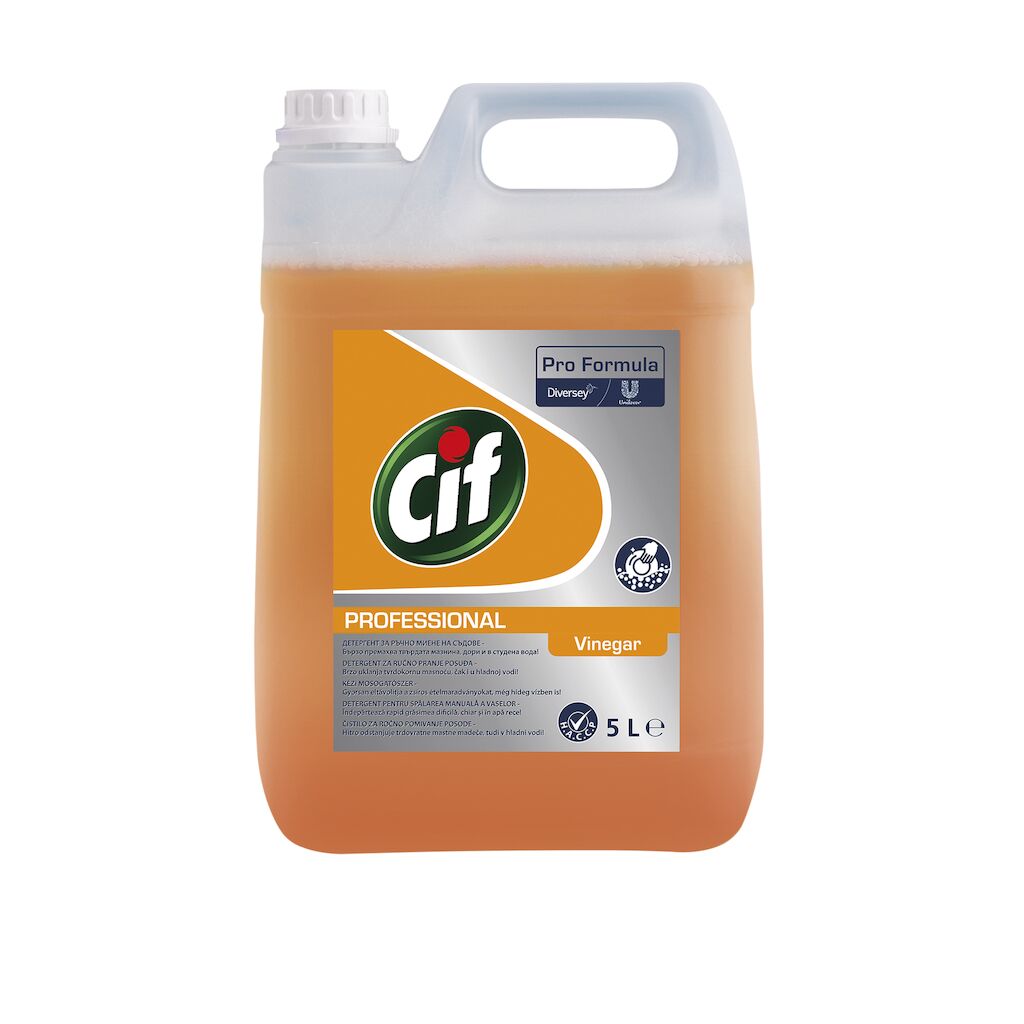 Cif Professional Detergent Pentru Spălarea Manuală A Vaselor - Oțet 2x5L
