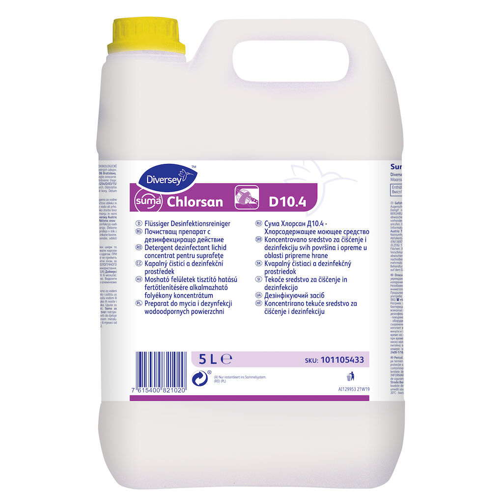 Suma Chlorsan D10.4 2x5L - Detergent dezinfectant clorinat pentru suprafețe