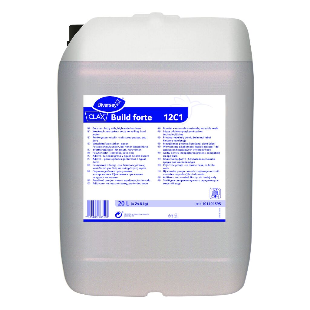 Clax Build forte 12C1 20L - Waschkraftverstärker - Fettverschmutzungen - (sehr) hoheWasserhärte