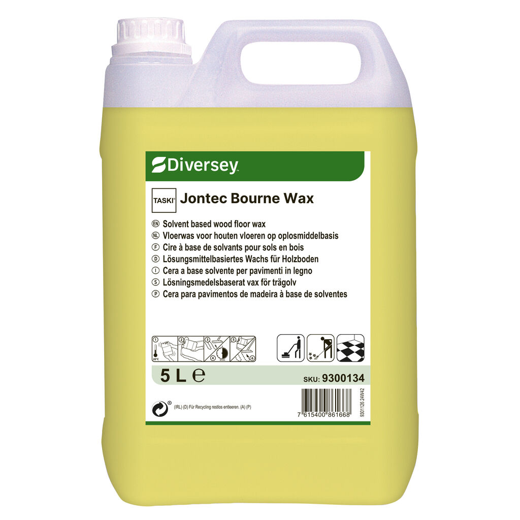 TASKI Jontec Bourne Wax 2x5L - Op oplosmiddel gebaseerde was voor houten vloeren