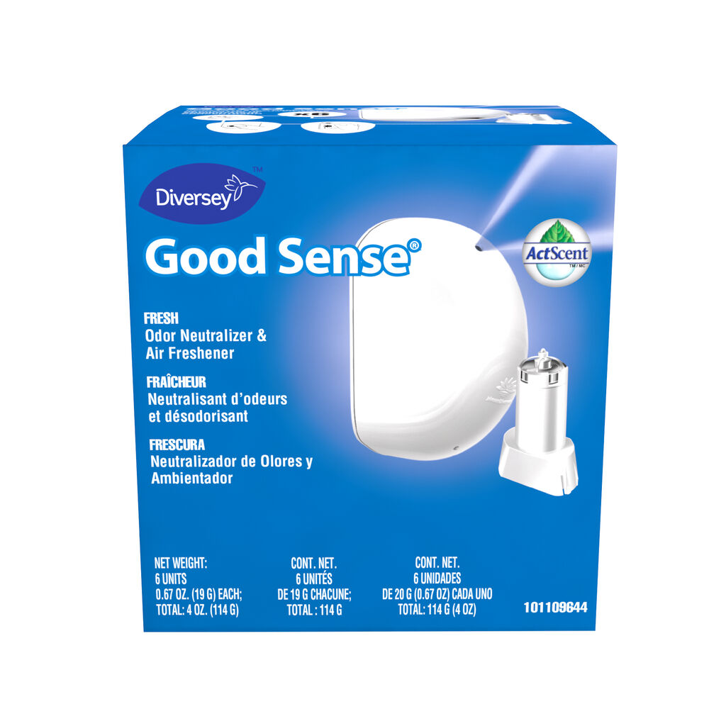 Good Sense® Automatic Spray System, 6x 19g, 2/CT - Odor Neutralizer & Air Freshener - Fresh