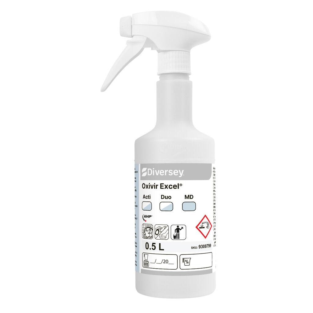 Oxivir Excel Empty Spraybottles 6x1Stk. - Leere Sprühflasche 500 ml für Oxivir Excel
