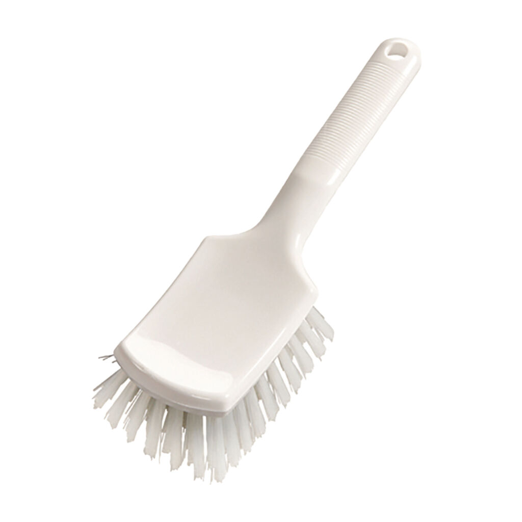 Stielbürste kurzer Griff 2x1Stk. - 260 x 72 x 55 mm - Weiß - Hart - 260 x 72 x 35 mm