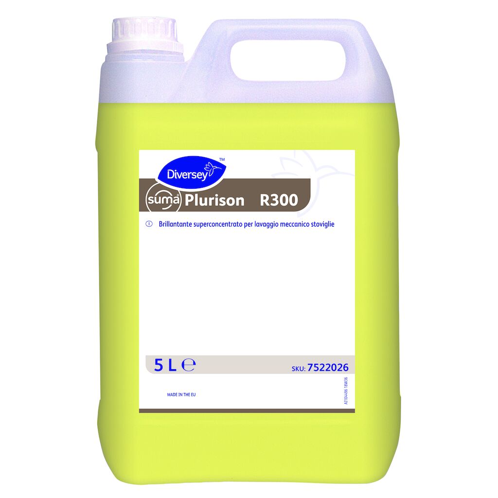Suma Plurison R300 R300 5L - Rinse 3 - Brillantante superconcentrato per lavaggio meccanico stoviglie