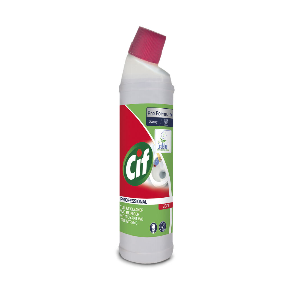 Cif Professional Eco Toilet Cleaner 6x0.75L - Koncentreret højeffektivt afkalkningsmiddel til sanitære områder