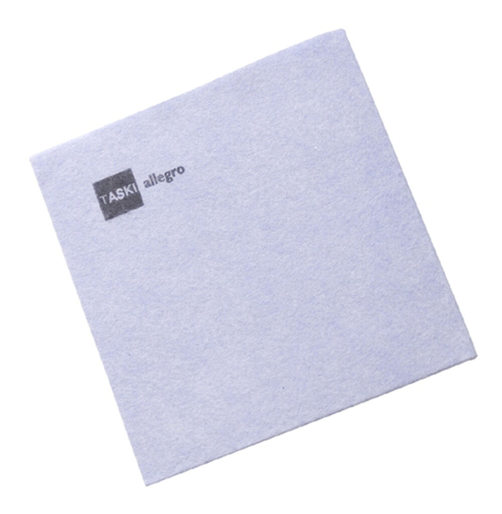 TASKI Allegro reinigingsdoek 100st - 38 x 40 cm - Blauw - De professionele en multifunctionele reinigingsdoek
