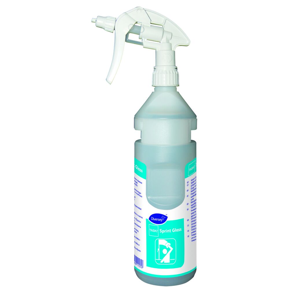 Lege Divermite®/Diverflow® 750 ml flaconset voor TASKI Sprint Glass conc 6x1st - Lege Divermite®/Diverflow® 750 ml flaconset voor TASKI Sprint Glass conc