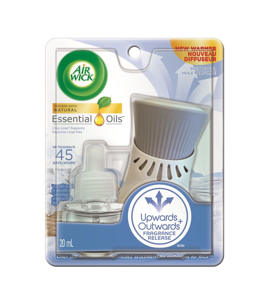 AIR WICK® Scented Oil  Dispenser Crisp Linen 1 KIT, 1ea, 6/CT