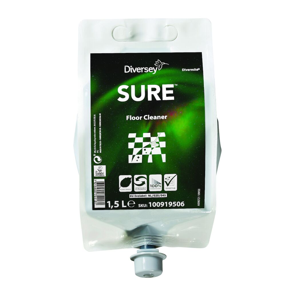 SURE Floor Cleaner DVM 4x1.5L - Padozattisztítószer Divermite kiszerelésben
