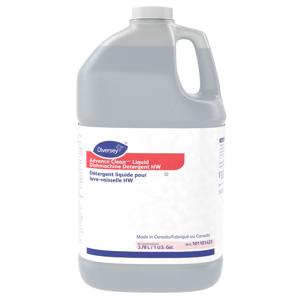 Advance™ Clean, 1gal, 4/CT - Détergent liquide pour lave-vaisselle HW