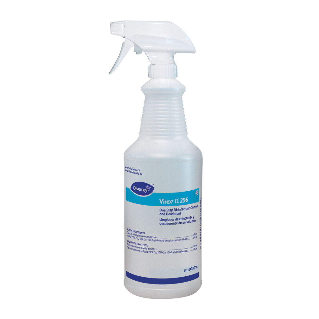 Virex® II 256 Empty Spray Bottle, 1ea, 12/CT - One-Step Disinfectant Cleaner & Deodorizer