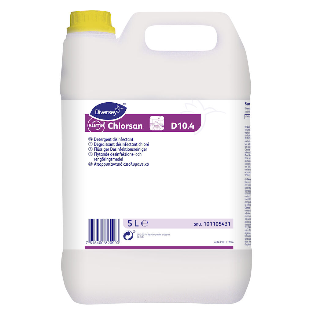 Suma Chlorsan D10.4 2x5L - Flüssiger, chlorhaltiger Desinfektionsreiniger