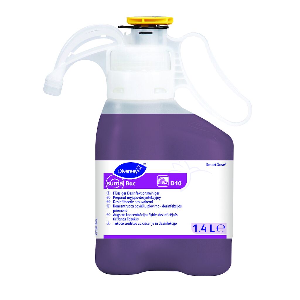 Suma Bac SmartDose D10 2x1.4L - Flüssiger Desinfektionsreiniger im SmartDose™ System