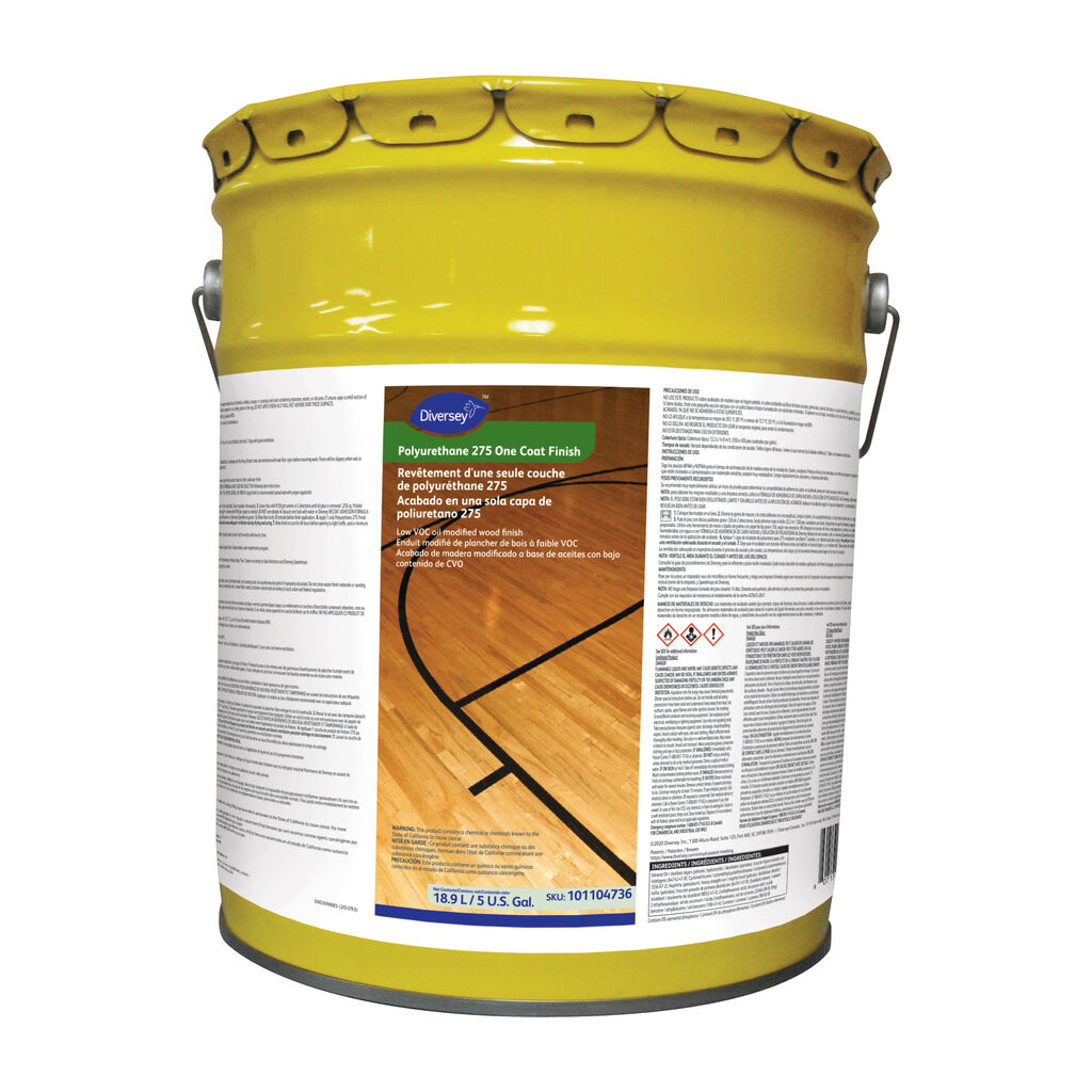 Polyurethane 275 One Coat Finish Low VOC oil modified wood finish, 5gal - Low VOC oil modified wood finish