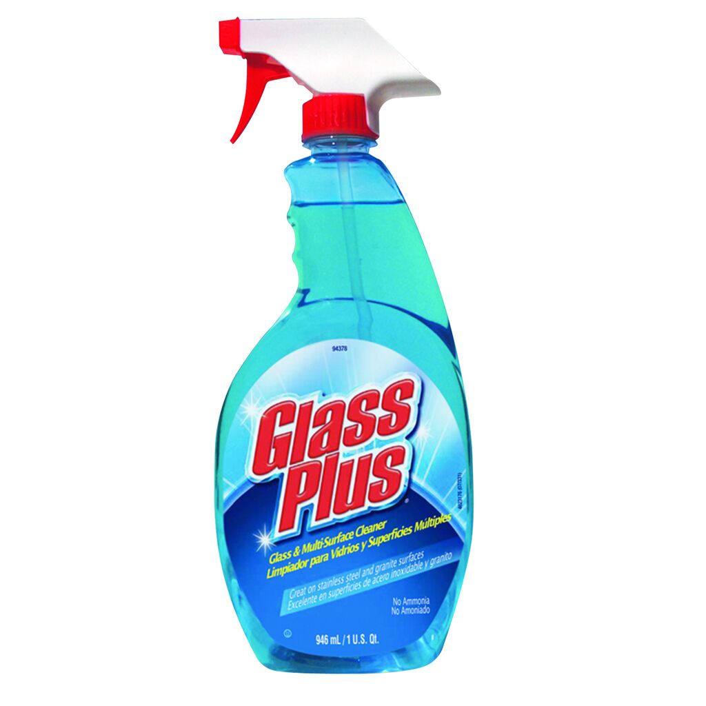 Glass Plus® Glass Cleaner, 32oz, 12/CT - Glass & Multi-Surface Cleaner
