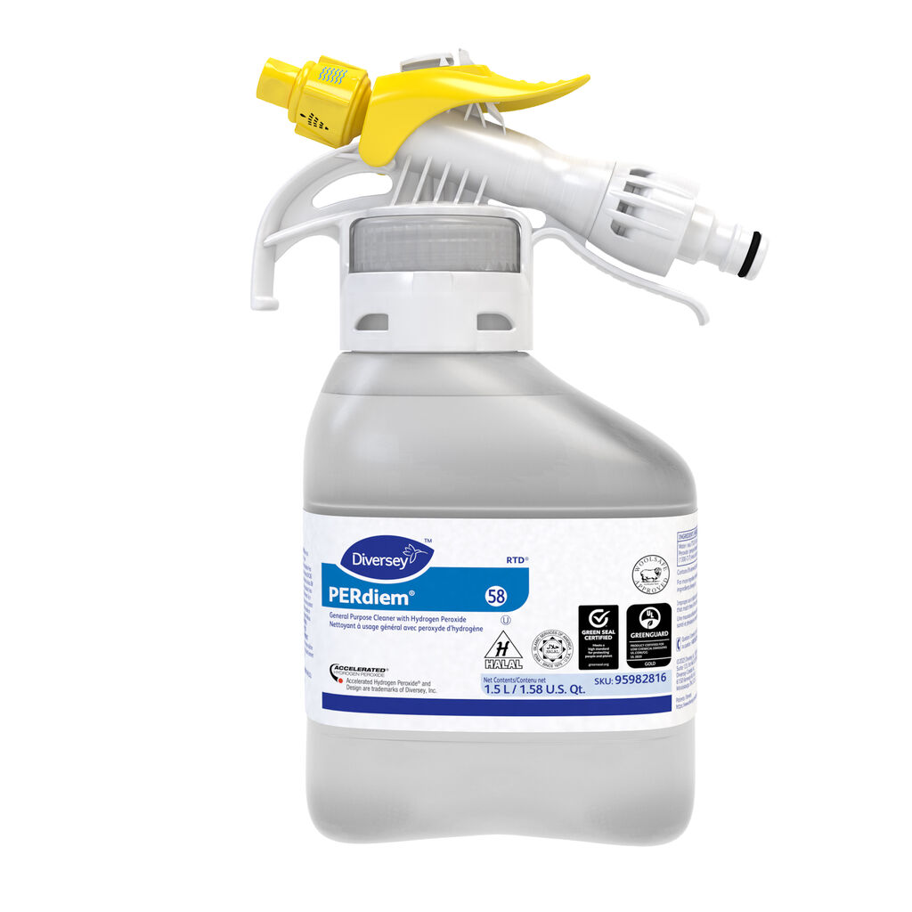 PERdiemTM/MC General Purpose Cleaner with Hydrogen Peroxide 58, 1.5L, 2/CT - General Purpose Cleaner With Hydrogen Peroxide