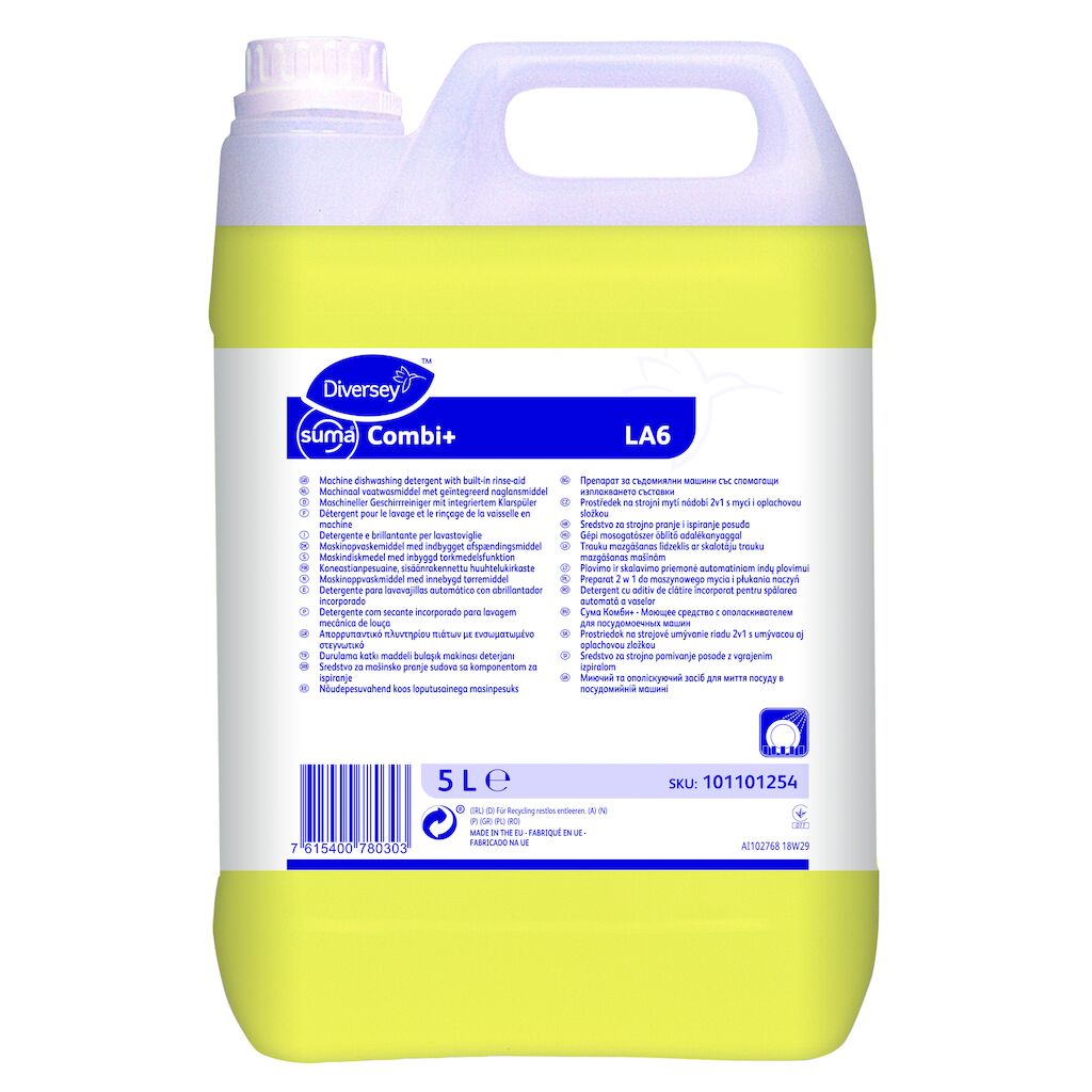 Suma Combi+ LA6 2x5L - Liquid machine dishwash detergent with