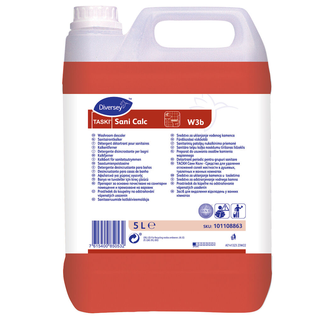 Api Sani TASKI Sani Calc W3b 2x5L - Washroom descaler | Solenis Products