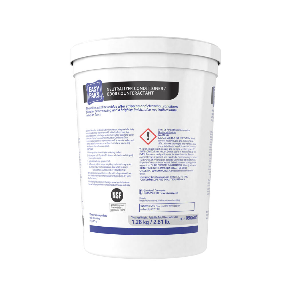 Easy Paks® Neutralizer Conditioner/Odor Counteractant, 90ea, 2/CT - Neutralizer Conditioner/Odor Counteractant