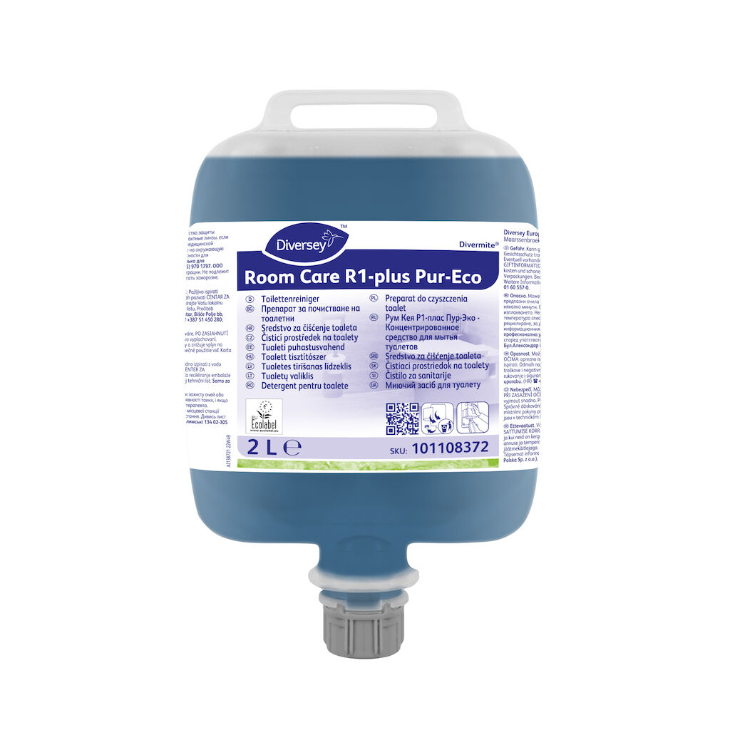 Room Care R1-plus Pur-Eco 2x2L - Detergent detartrant pentru toalete