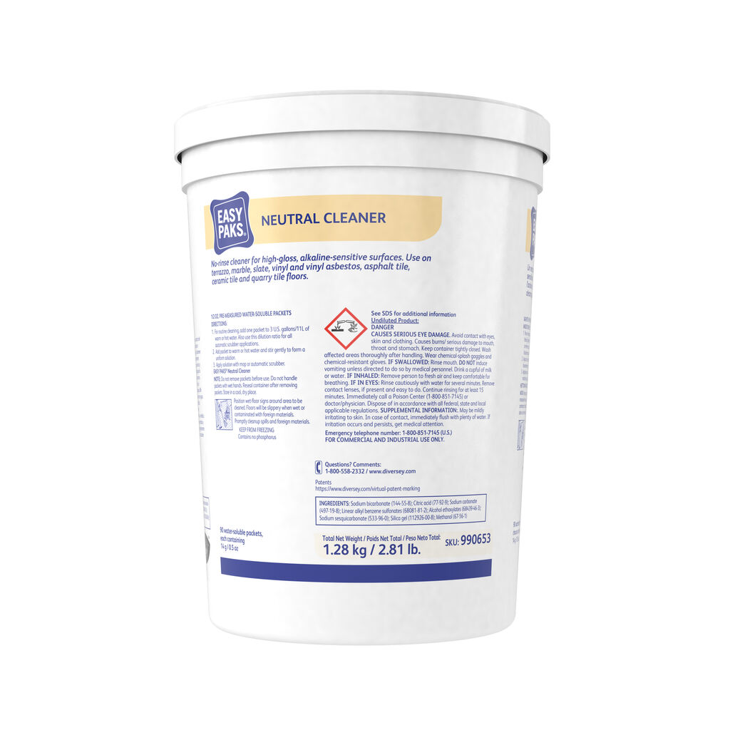 Easy Paks® Neutral Cleaner, 90ea, 2/CT - Neutral Cleaner
