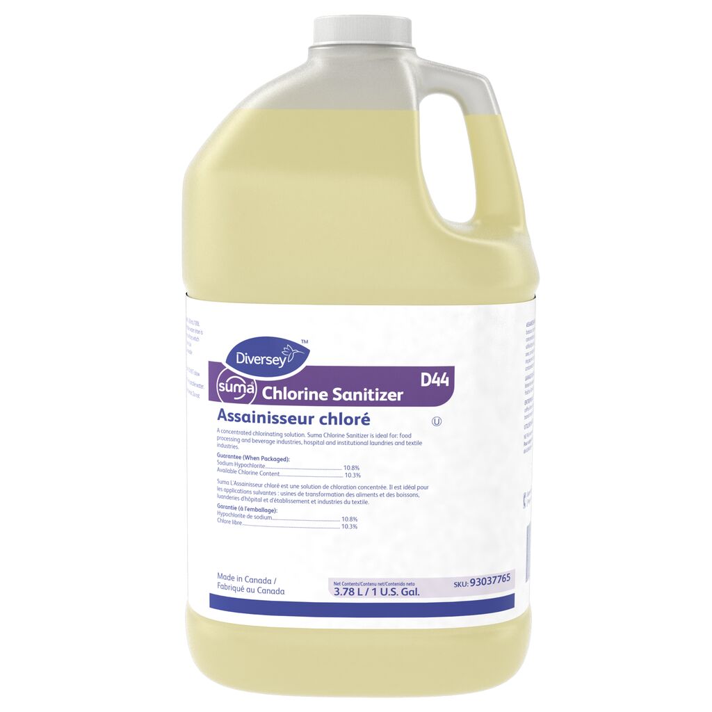 Suma® Chlorine Sanitizer D44 D44, 3.78L, 4/CT