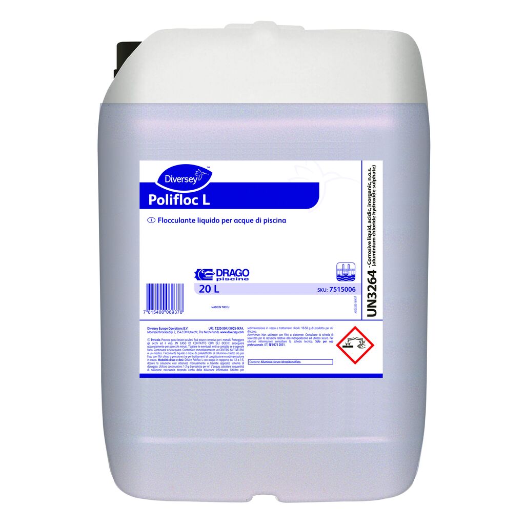 Polifloc L 20L - Flocculante liquido a base di poliettroliti