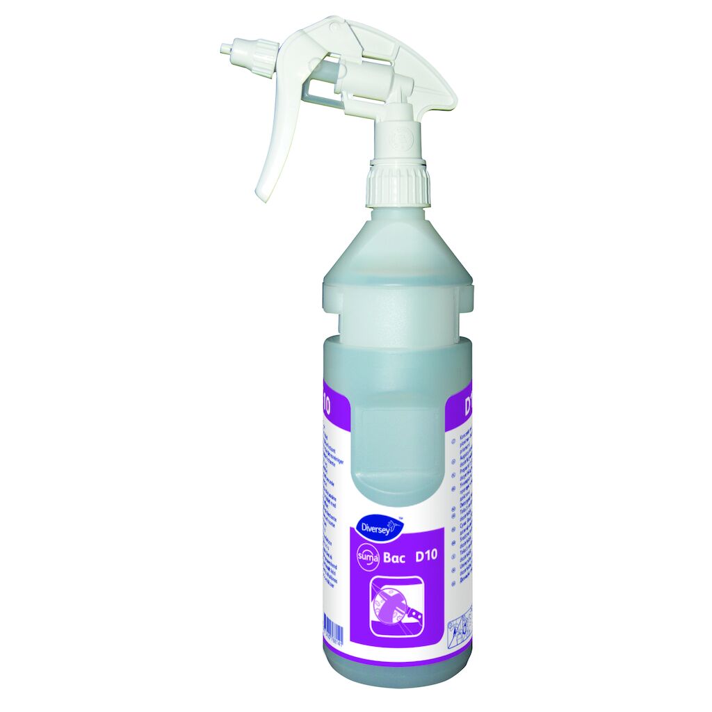 Lege Divermite®/Diverflow® 750 ml flaconset voor Suma Bac D10 D10 6x1st - Divermite®/Diverflow® 750 ml lege herbruikbare sproeflacons voor Suma Bac D10