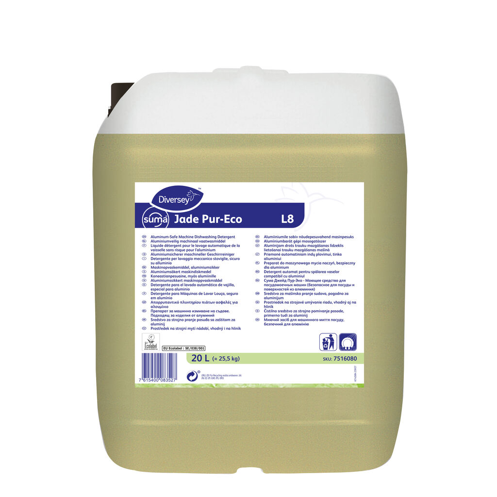 Suma Jade Pur-Eco L8 10L - Detergent automat pentru spălarea vaselor compatibil cu aluminiul