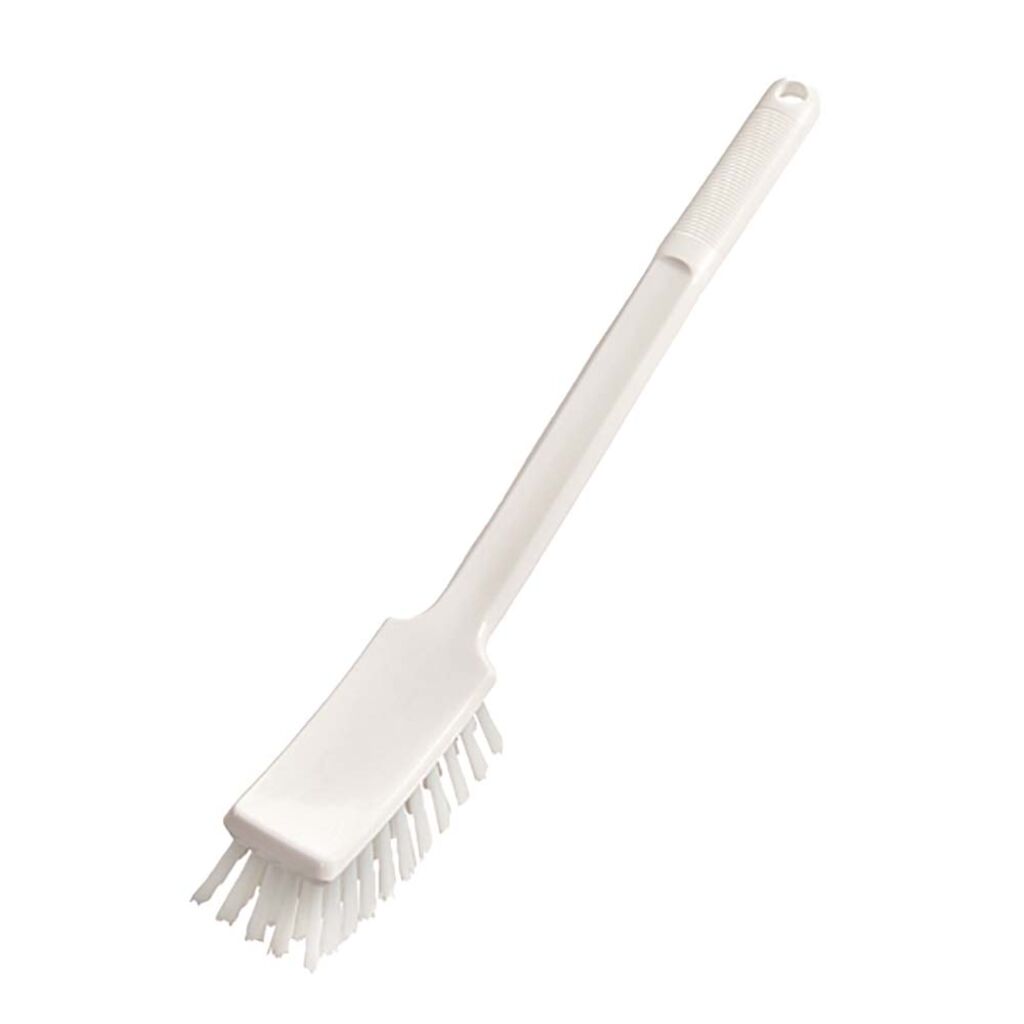 Stielbürste langer Griff 2x1Stk. - 400 x 48 x 70 mm - Weiß - Hart - 400 x 48 x 35 mm, hart