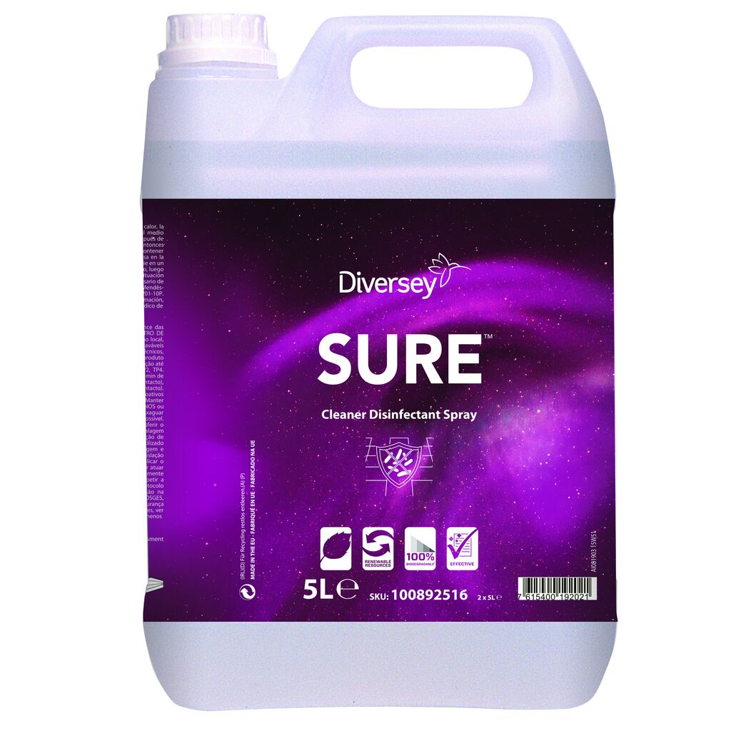 SURE Cleaner Disinfectant Spray 2x5L - Reinigings- & desinfectie spray