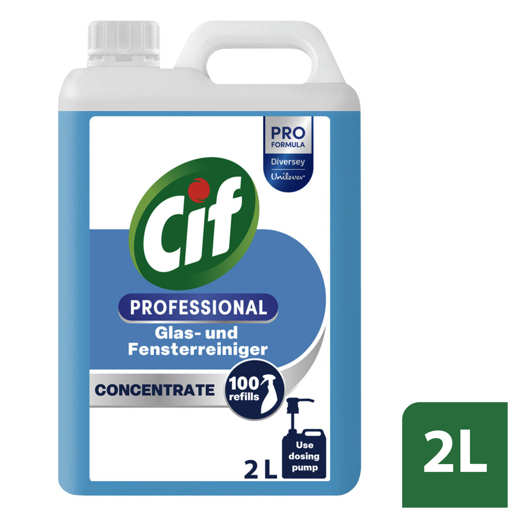 Cif Professional Konzentrierter Glasreiniger 2x2L