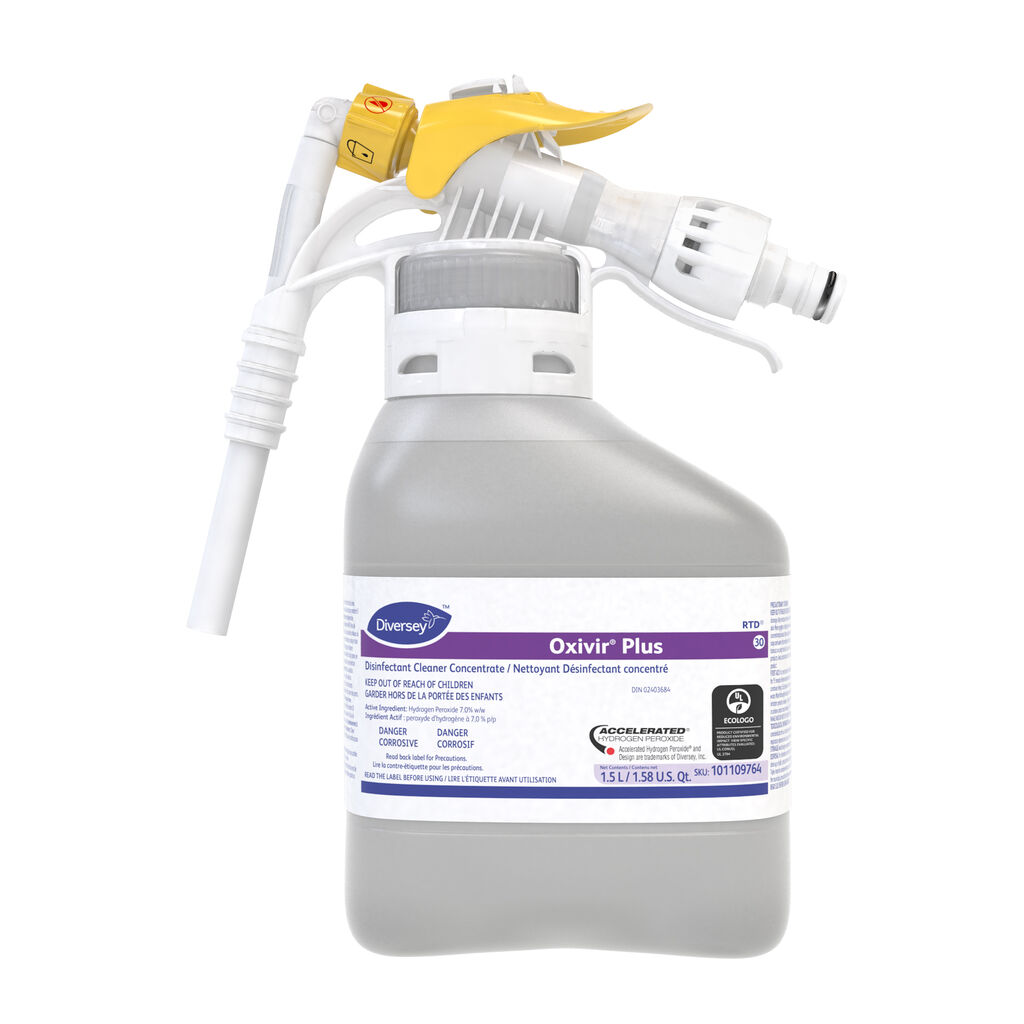Oxivir® Plus Disinfectant Cleaner Concentrate 30, 1.5L, 2/CT - Disinfectant Cleaner Concentrate