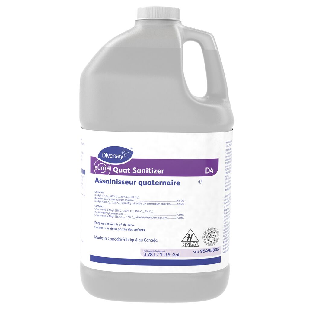 Suma® Quat Sanitizer D4 D4, 1gal, 4/CT - N/A