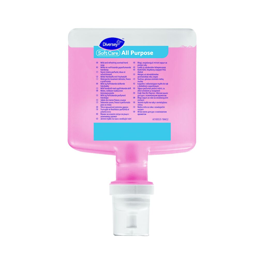 Soft Care All Purpose 4x1.3L - Săpun parfumat pentru mâini, cu efect emolient şi revigorant