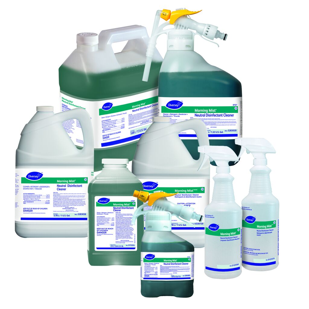 Morning Mist® Neutral Disinfectant Cleaner 33, 1.5gal, 2/CT