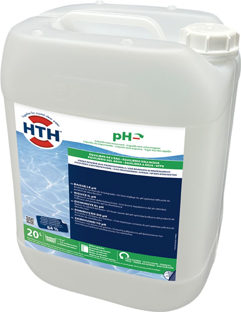 HTH pH MINUS 54% 20L - Baixa o pHlíquido