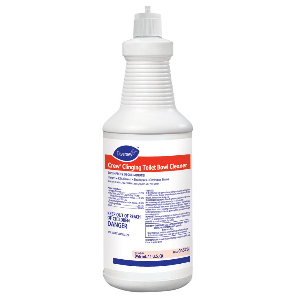 Crew® Clinging Toilet Bowl Cleaner, 32oz, 12/CT - Clinging Toilet Bowl Cleaner
