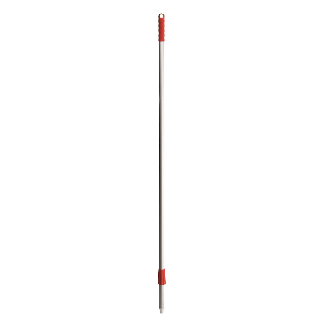 Manico in alluminio 1pz - 145 cm / ø 25 mm - Rosso - Manico adatto per scope, spazzole e raschietti di Diversey