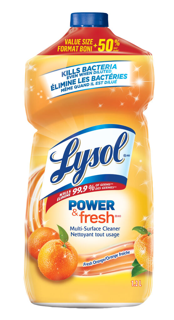 LYSOL® Multi Surface Disinfectant & Cleaner Orange, 1.2L, 9/CT