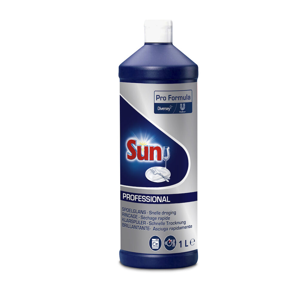 Sun Pro Formula Brillantante 6x1L - Brillantante, adatto alle lavastoviglie domestiche.
