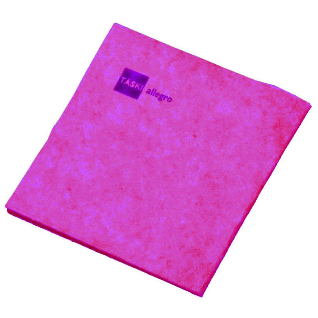 Lavetă TASKI Allegro 25x25Buc. - 38 x 40 cm - Roșu - Lavetă