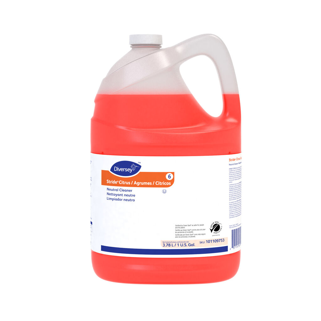 Stride® Citrus Neutral Cleaner 6, 1gal, 4/CT - Neutral Cleaner