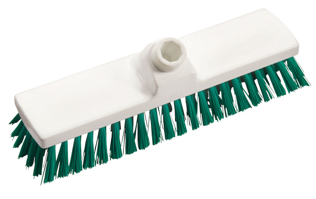Scrubber Hard 1pz - 22.5 cm - Verde - Pulizia del pavimento, contro le macchie ostinate - senza manico in fibra di vetro 7505380