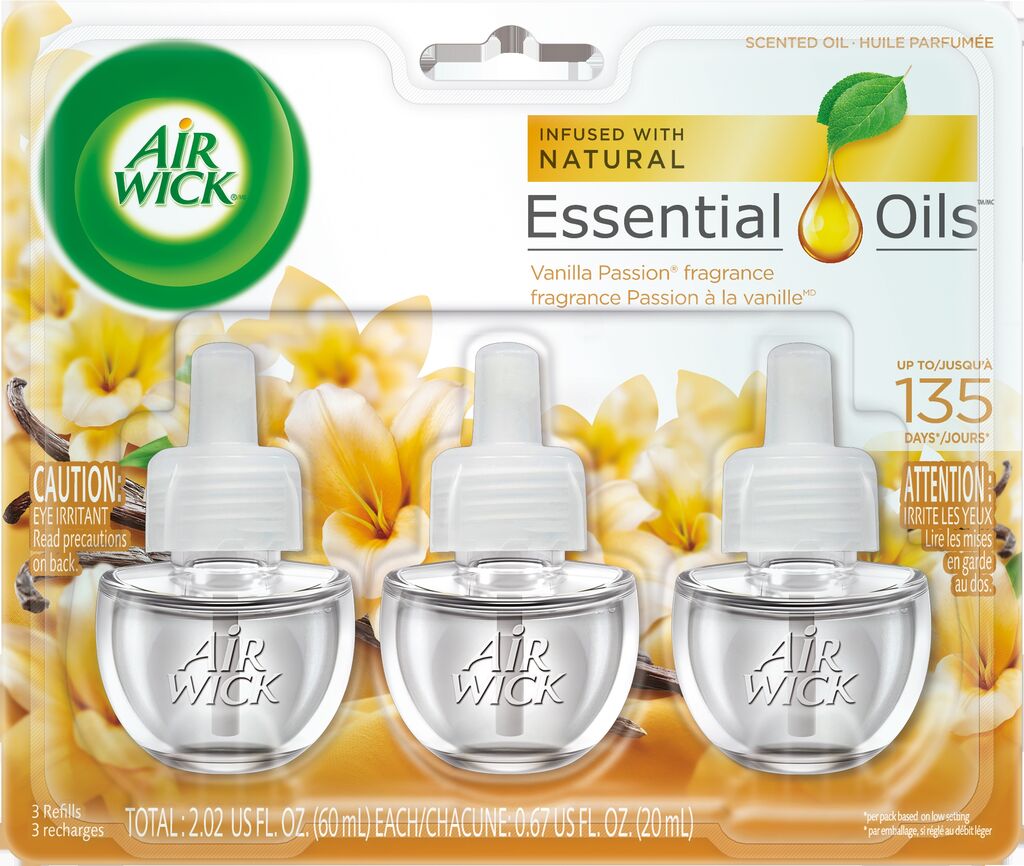 AIR WICK® Scented Oil  Refill  Vanilla Passion 3PK, 3x 20ml, 6/CT