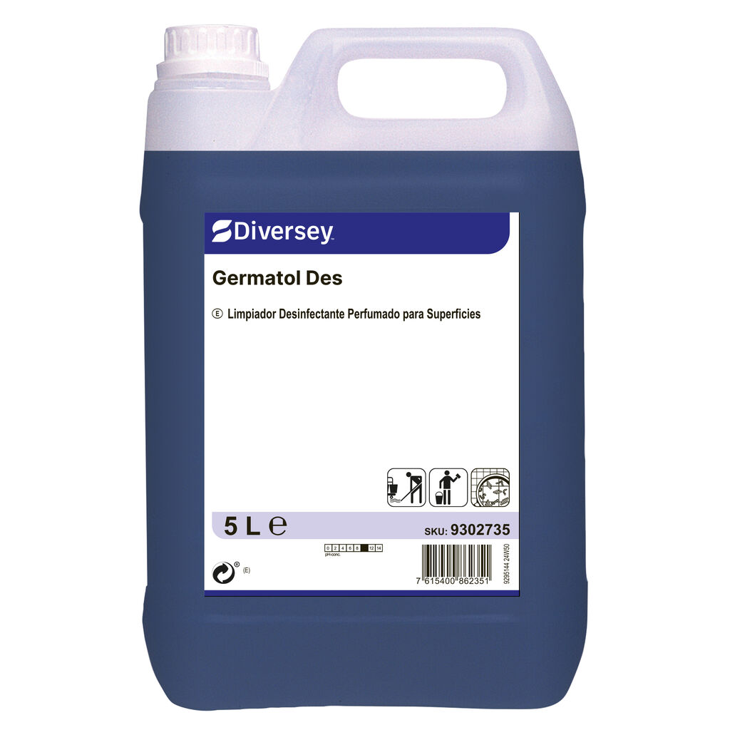 Germatol Des 2x5L - Limpiador desinfectante perfumado para superficies