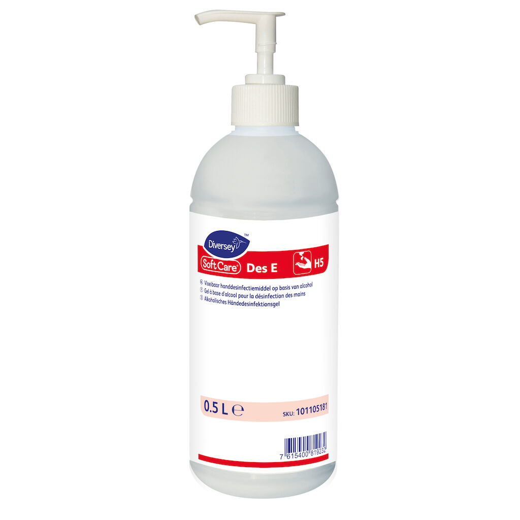 Soft Care Des E H5 10x0.5L - Handdesinfectiegel