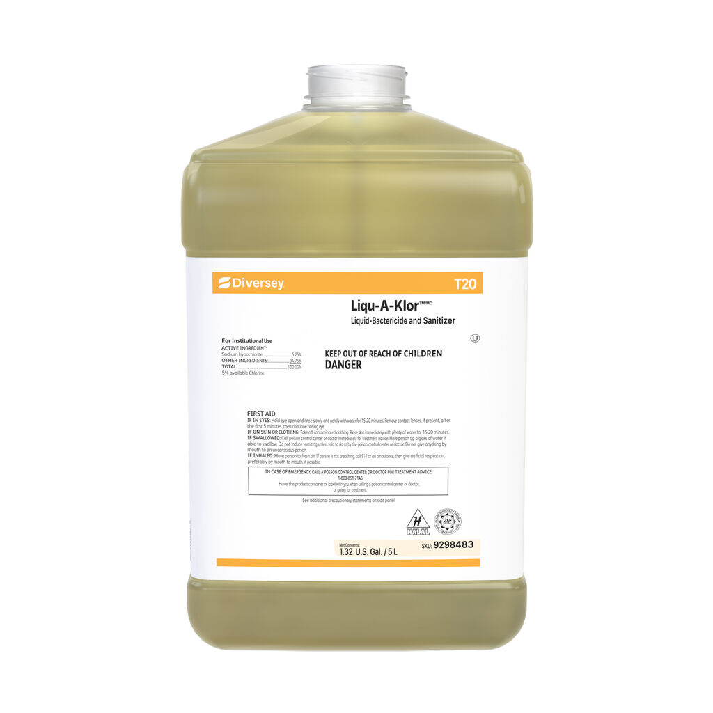 Liqu-A-KlorTM/MC VT3, 5L - Liquid-Bactericide and Sanitizer