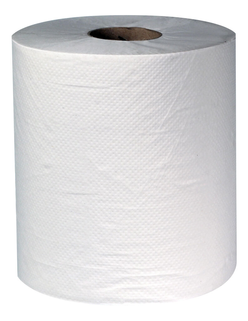 DIB Wiping Roll Recycled 1ply White 6x6Stk. - Weiß - Hand- bzw. Wischtuchrolle - für Midi-Spender